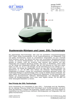 Dualenergie-Röntgen und Laser, DXL
