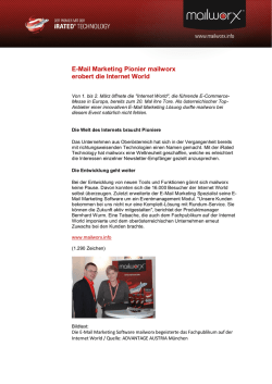 E-Mail Marketing Pionier mailworx erobert die Internet World