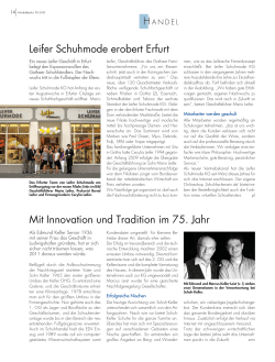 Leifer Schuhmode erobert Erfurt Mit Innovation und Tradition im 75
