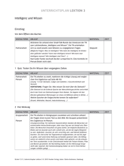 Sicher! C1/1 Unterrichtsplan