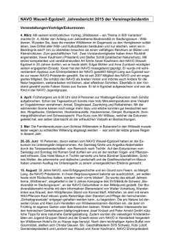 Jahresbericht 2005 des Vereinspr&auml;sidenten