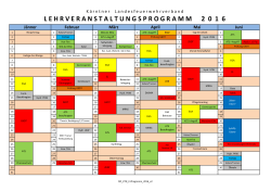 Kursprogramm LFS Kärnten 2016