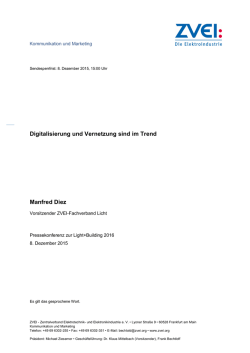 Digitalisierung und Vernetzung sind im Trend