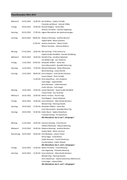 Messdienerplan März 2016