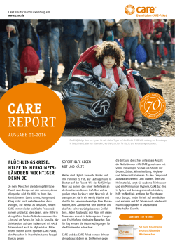 CARE Report 1/2016
