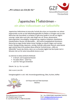 Japanisches apanisches Heilstr&ouml;men eilstr&ouml;men &ndash;
