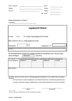 Jagdpacht