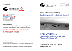afghanistan - Flüchtlingsrat Schleswig