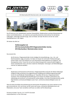 Servicetechniker/KFZ-‐Diagnosetechniker (m/w)