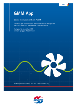 GMM App - guentner.de