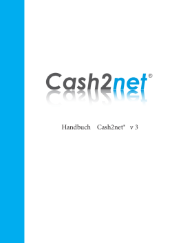 Cash2Net Software PDF Handbuch