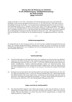 Abfallgebührensatzung