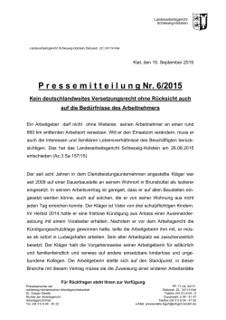 Pressemitteilung - DGB Rechtsschutz GmbH