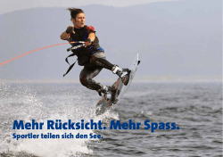 Mehr Rücksicht. Mehr Spass. - bucheli