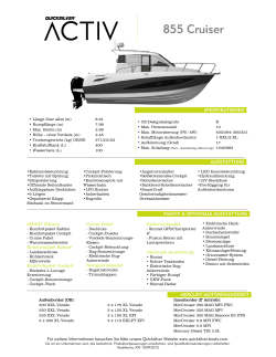 855 Cruiser - RoJe Boote