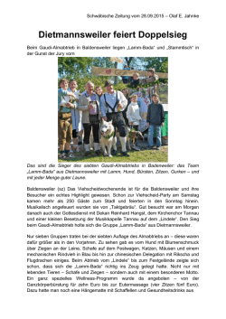 Dietmannsweiler feiert Doppelsieg