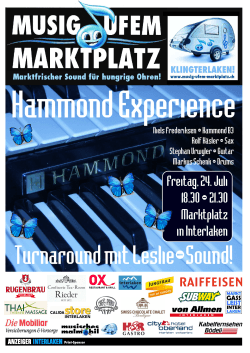 Hammond Experience Flyer