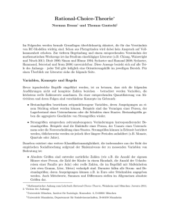 Dokument &ouml;ffnen - Rational-Choice-Theorie