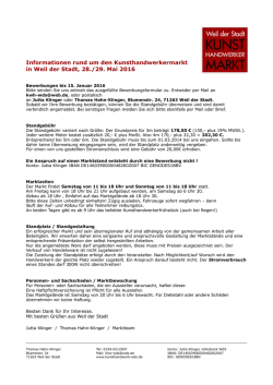 Informationen f&uuml;r Aussteller als pdf