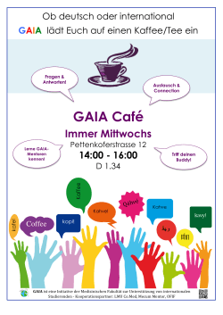 GAIA Café - Medizinische Fakultät