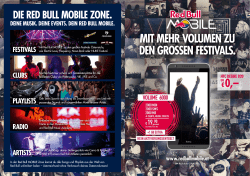 mit mehr volumen zu den grossen festivals.