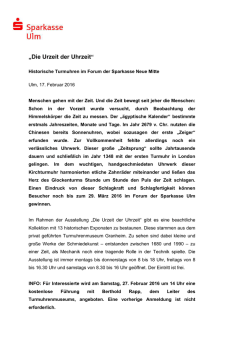Die Urzeit der Uhrzeit