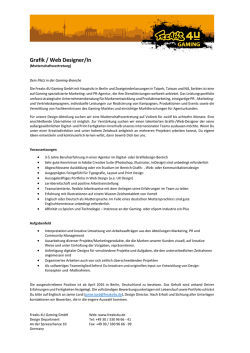 Grafik / Web Designer/In