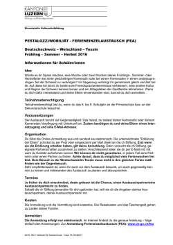 Infoblatt f&uuml;r Sch&uuml;lerInnen