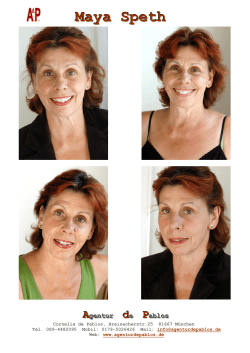 Maya Speth - bei der Agentur de Pablos