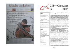 CfS Circular 3/2015