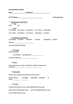 Demografische Daten