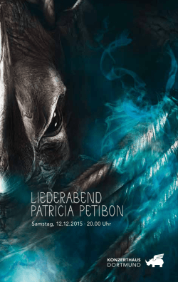 LIEDERABEND PATRICIA PETIBON