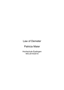Law of Demeter Patricia Maier - IT