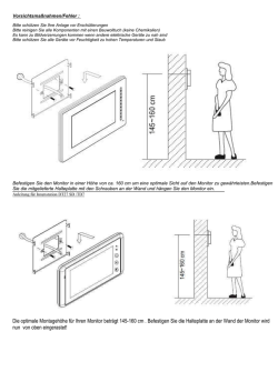 Die optimale Montagehöhe für Ihren Monitor beträgt 145