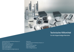 Technische Hilfsmittel - Landesverband der Geh&ouml;rlosen Hessen e.V.