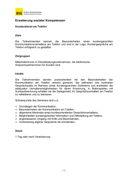 Kundendienst am Telefon