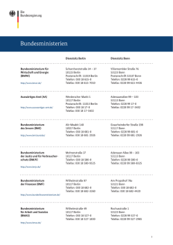 Bundesministerien