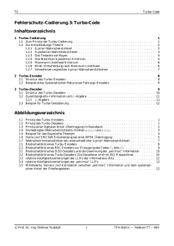 Fehlerschutz–Codierung 3: Turbo