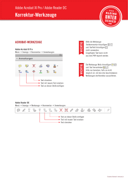PDF-Korrekturen - Druckerei Odermatt
