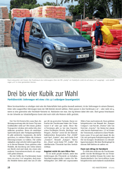 Drei bis vier Kubik zur Wahl