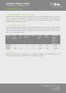 E-Nutzfahrzeuge - Austrian Mobile Power