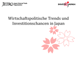 Wirtschaftspolitische Trends und Investitionschancen in Japan