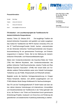 ITA-Istanbul &ndash; ein Leuchtturmprojekt der Textilbranche f&uuml;r deutsch