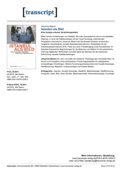 Istanbul als Bild - transcript Verlag