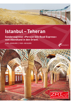 Istanbul – Teheran - Zrt Zermatt Rail Travel AG