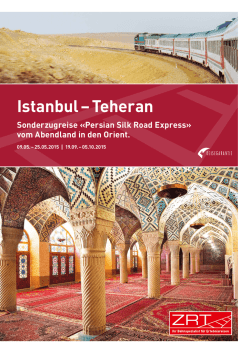 Istanbul &ndash; Teheran - Zrt Zermatt Rail Travel AG