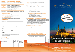5. Symposium powered by BioHorizons