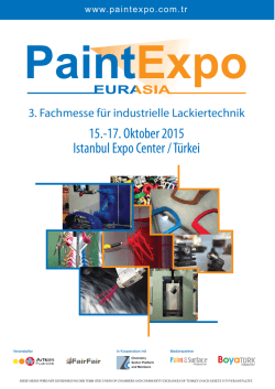 Istanbul Expo Center / T&uuml;rkei 15.-17. Oktober 2015
