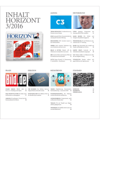 INHALT HORIZONT 3/2016
