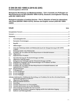 E DIN EN ISO 10993-4:2016